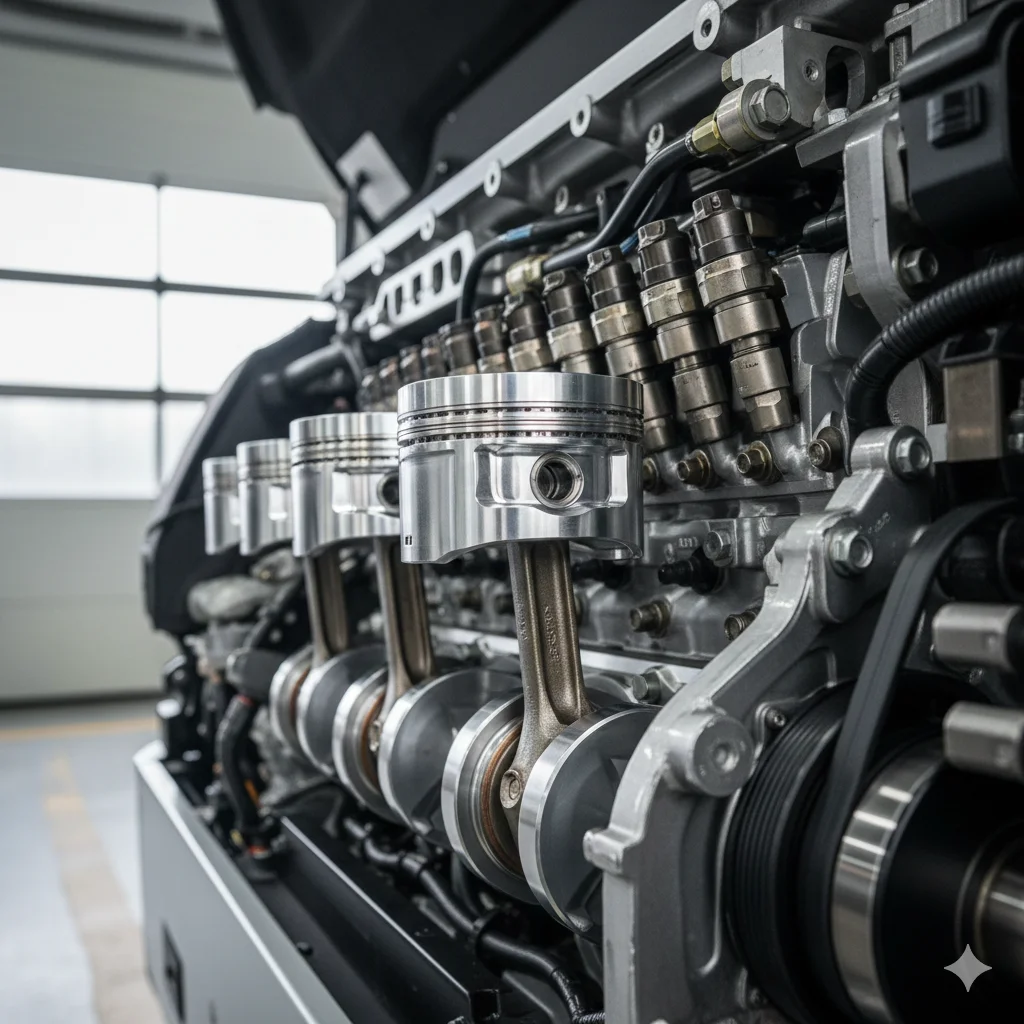 Pistones y cilindros en buses interprovinciales