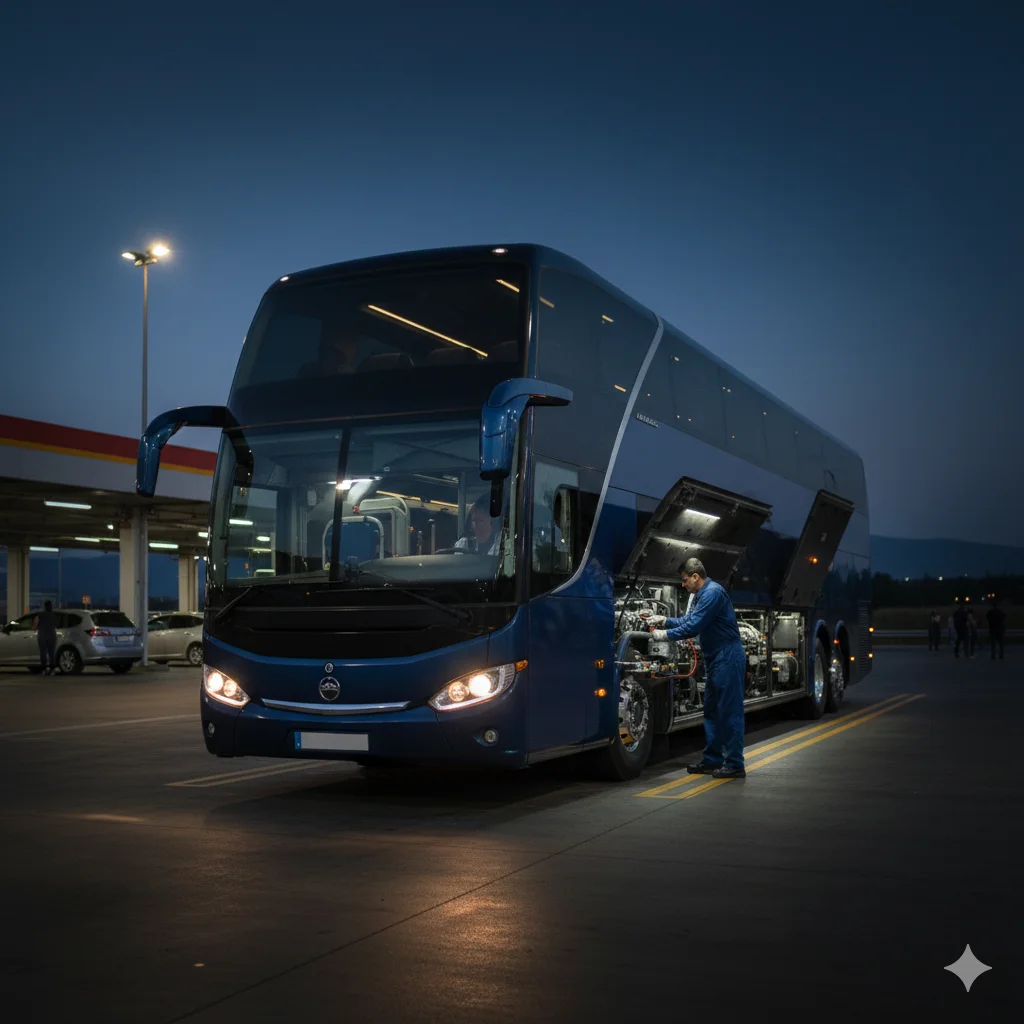 Repuestos indispensables para buses interprovinciales antes de un viaje largo