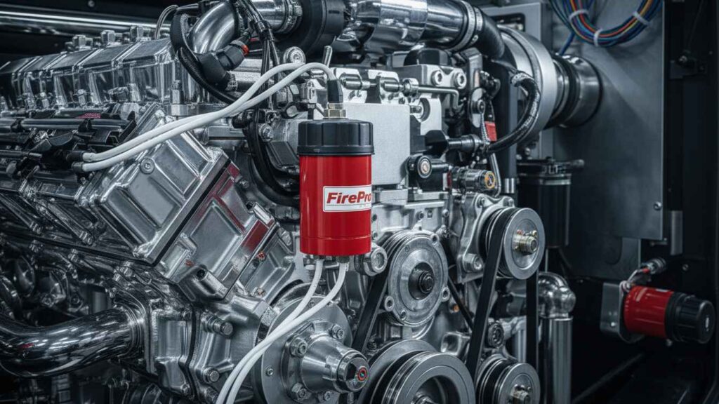 Buses urbanos equipados con sistemas FirePro en centro logístico