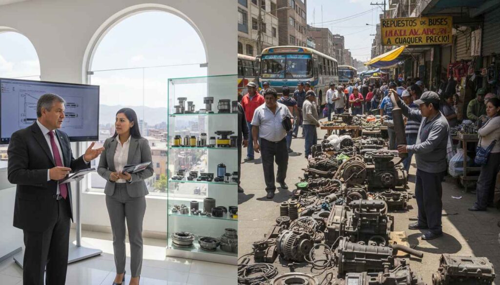 Repuestos de buses en Perú: beneficios de trabajar con un representante oficial