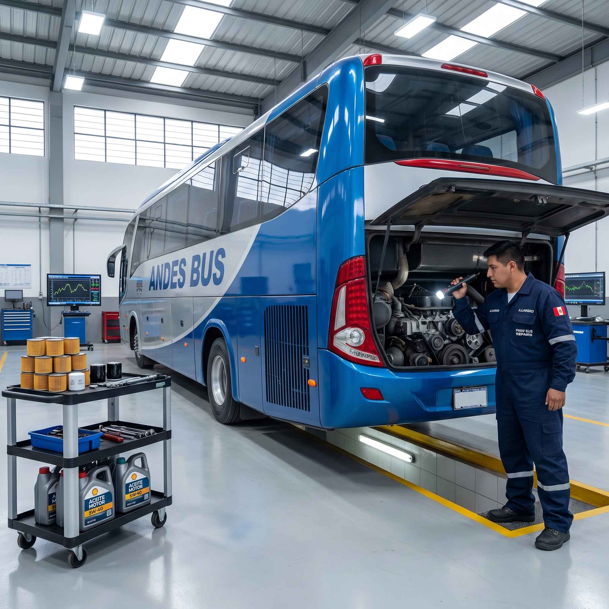 Mantenimiento de buses: ¿Cada cuántos kilómetros realizarlo?