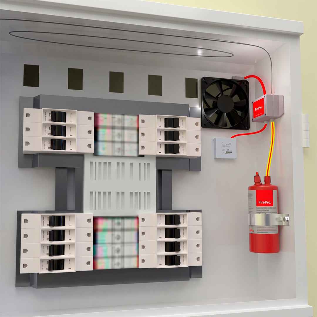Sistema de supresión de incendios FirePro para tableros eléctricos