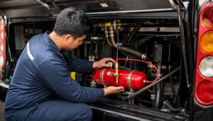 Protección contra incendios en buses: cómo funciona la supresión automática
