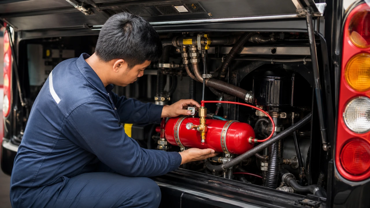 Protección contra incendios en buses: cómo funciona la supresión automática Protección contra incendios en buses: cómo funciona la supresión automática